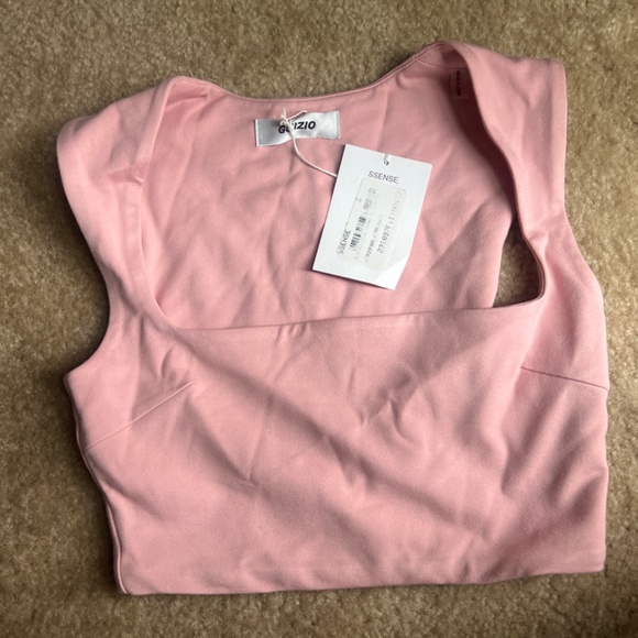 Pink Guizio stretch knit top - New with tags - Picture 2 of 4